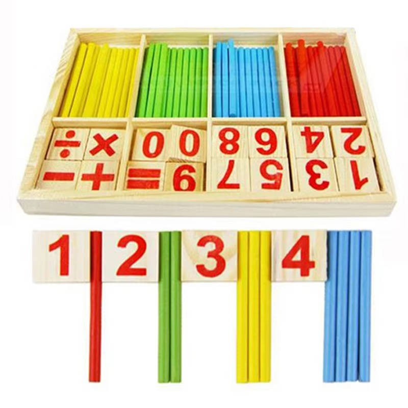 Educational Toy Set with Counting Sticks