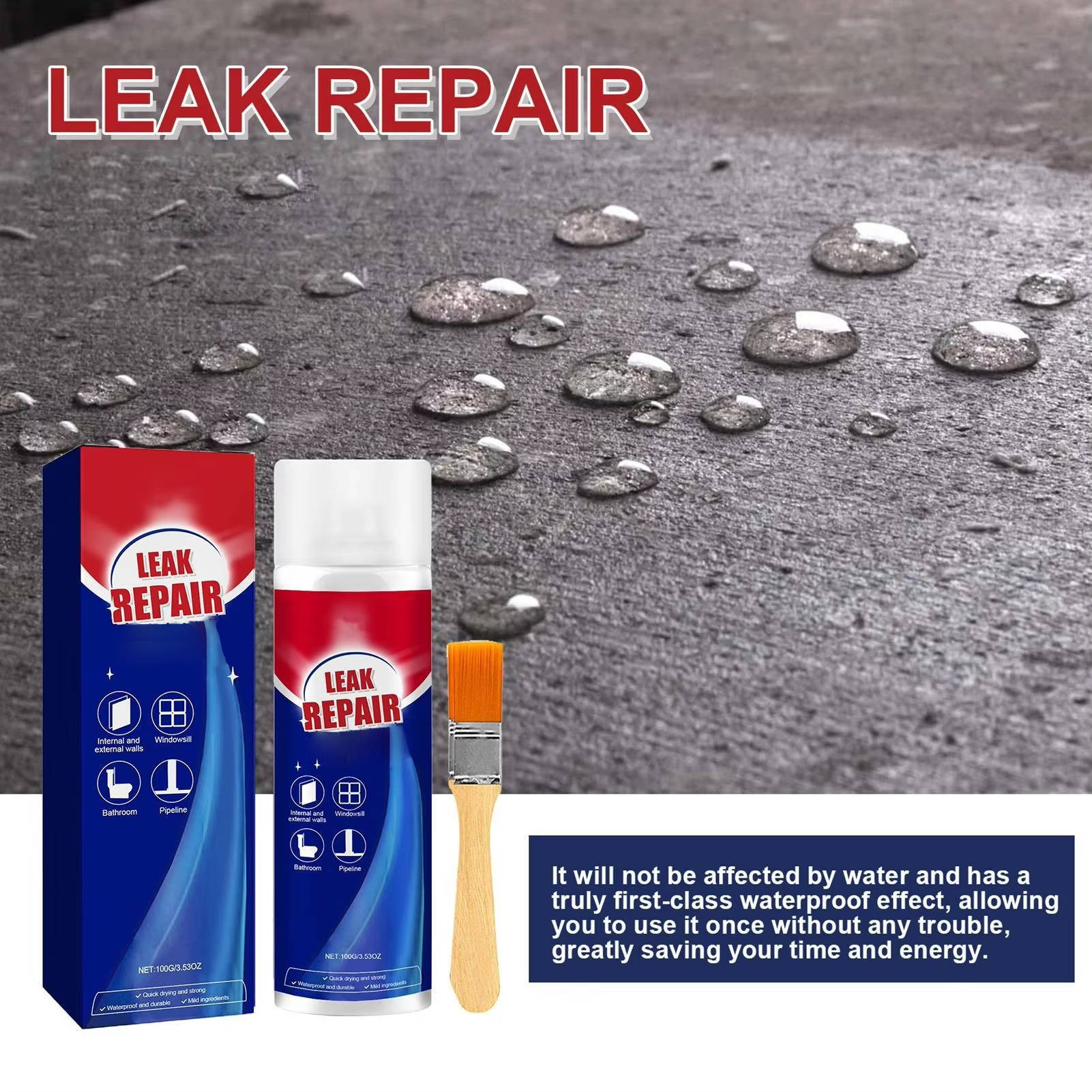 Dual Pack All-Weather Leak Fixing Sealant Spray