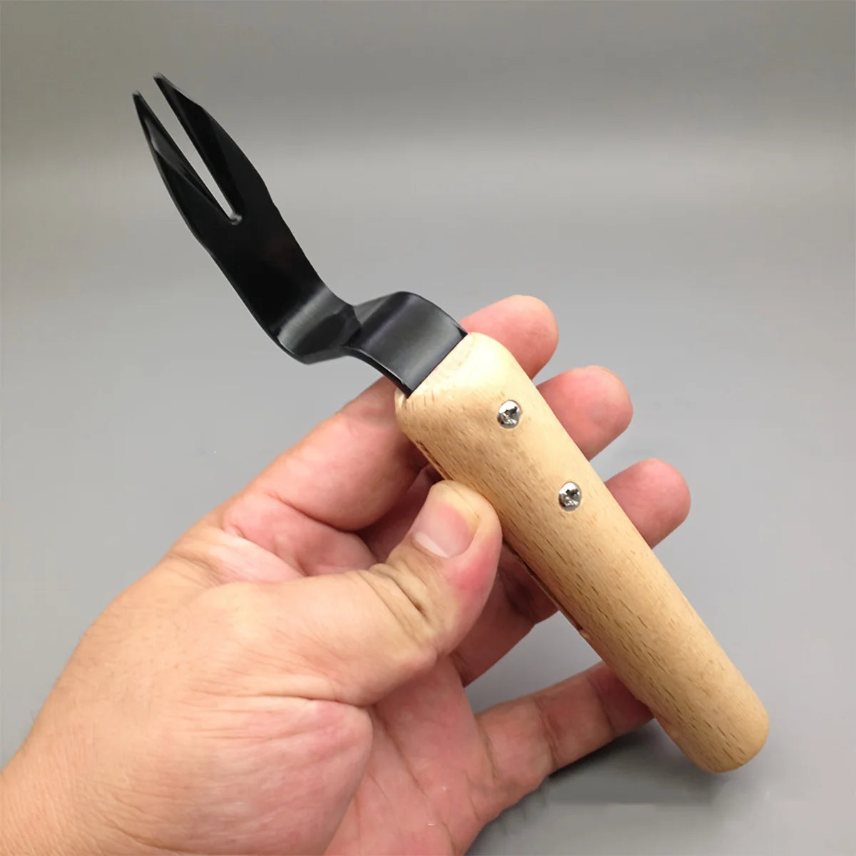 Wooden Handle Stainless Steel Tool for Weeding and Plant Removal