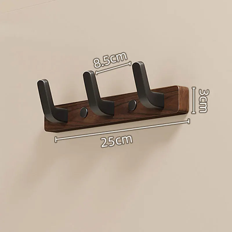 Wall-Mounted Coat Hook in Wood and Metal - Minimalist Design
