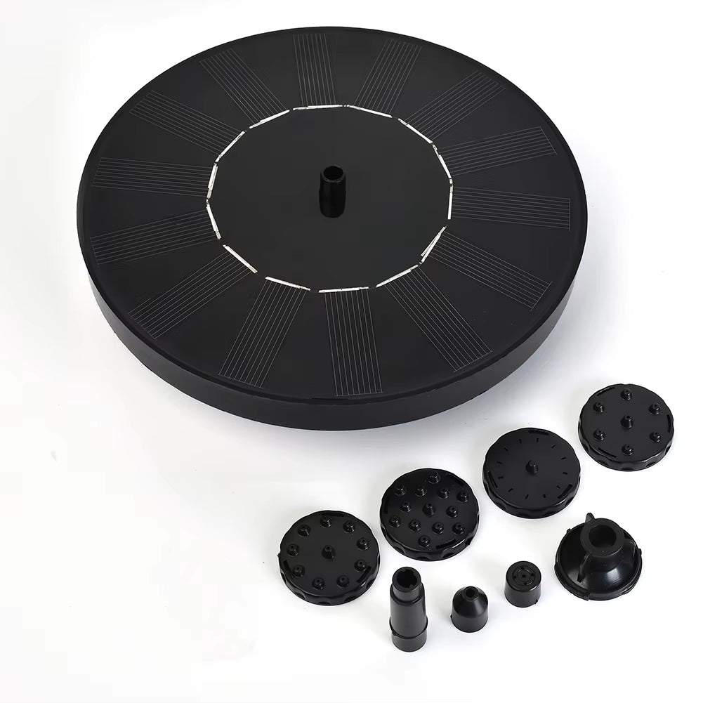 Solar-Powered Water Fountain for Garden & Bird Bath – No Battery, No Electricity Needed