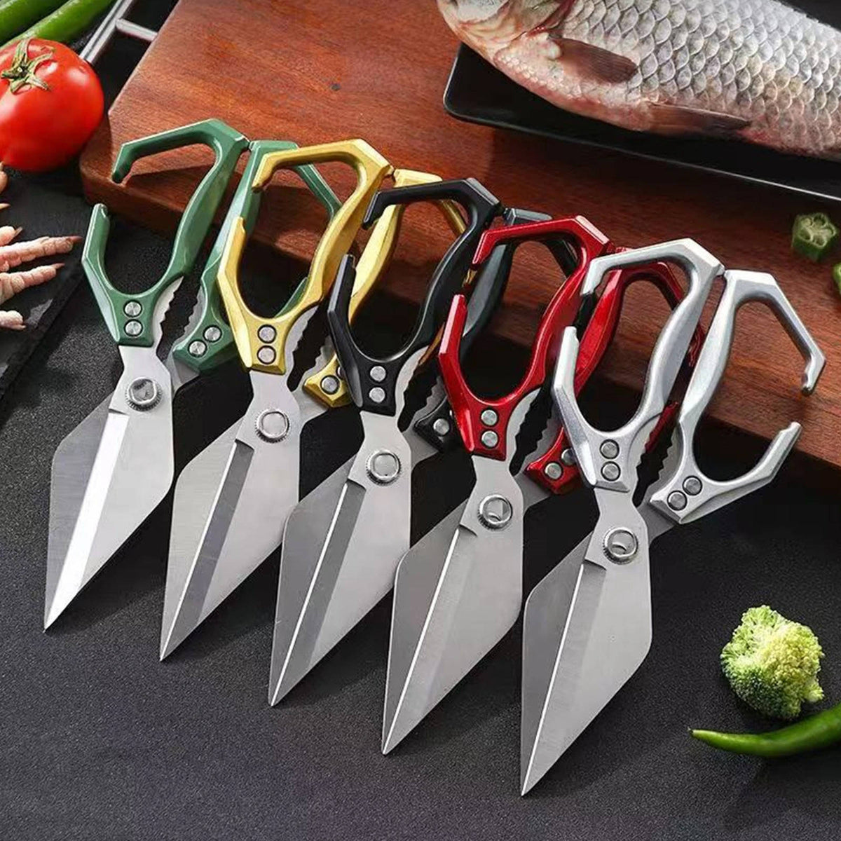 Multi-Purpose Kitchen Scissors for Food Preparation