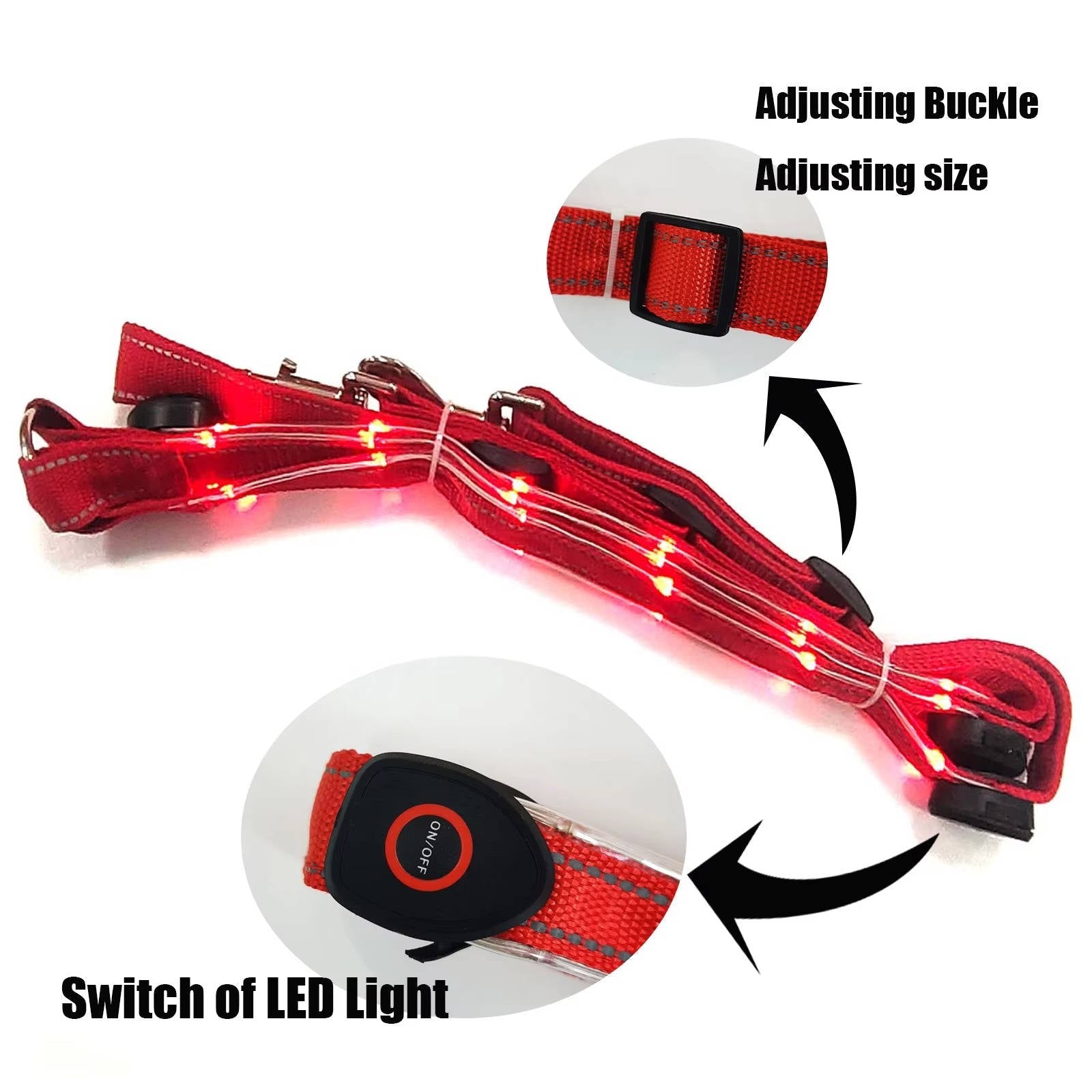 Equine LED Light-Up Breast Collar