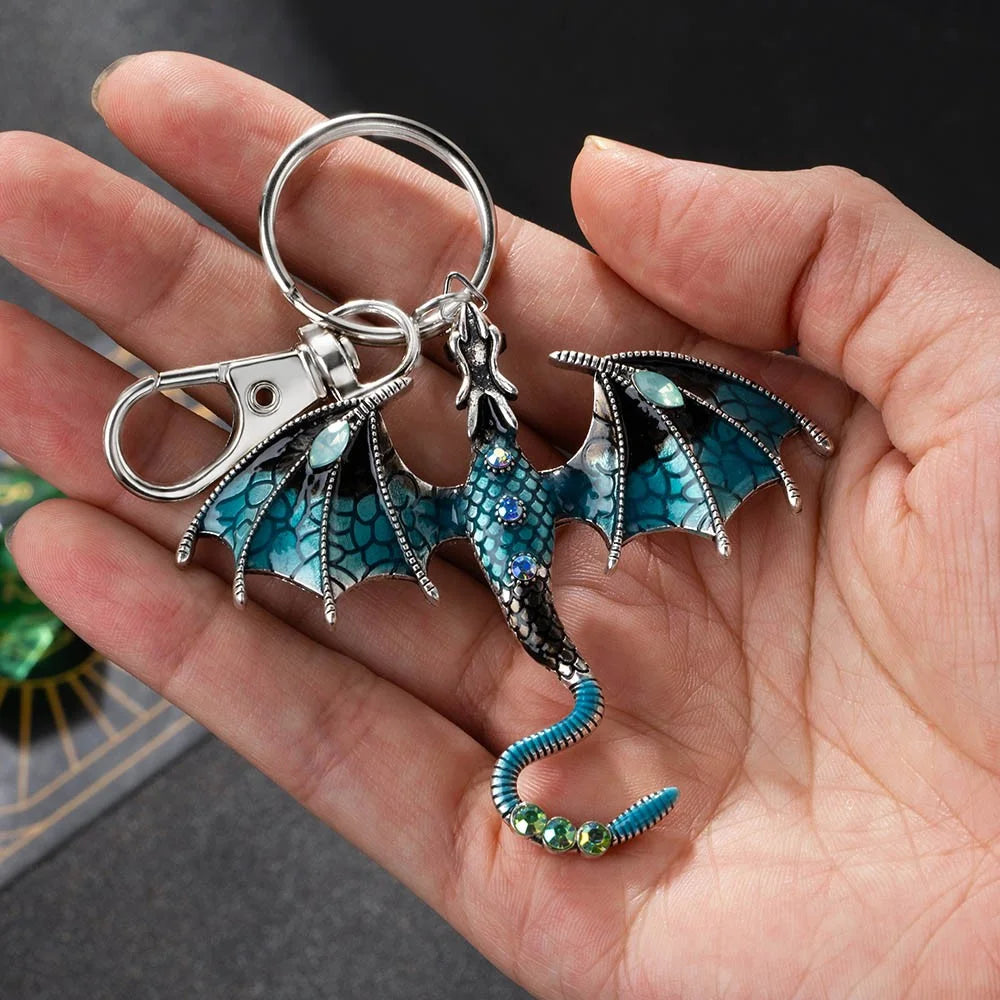 Mystic Dragon Keychain | Durable Fantasy Pendant for Bags & Keys