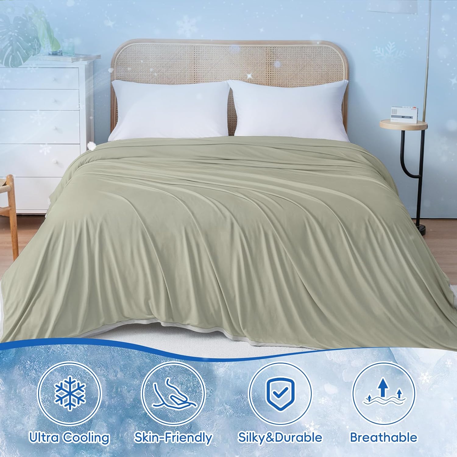 Cooling Blanket with Arc-Chill Technology - Lightweight for Hot Sleepers