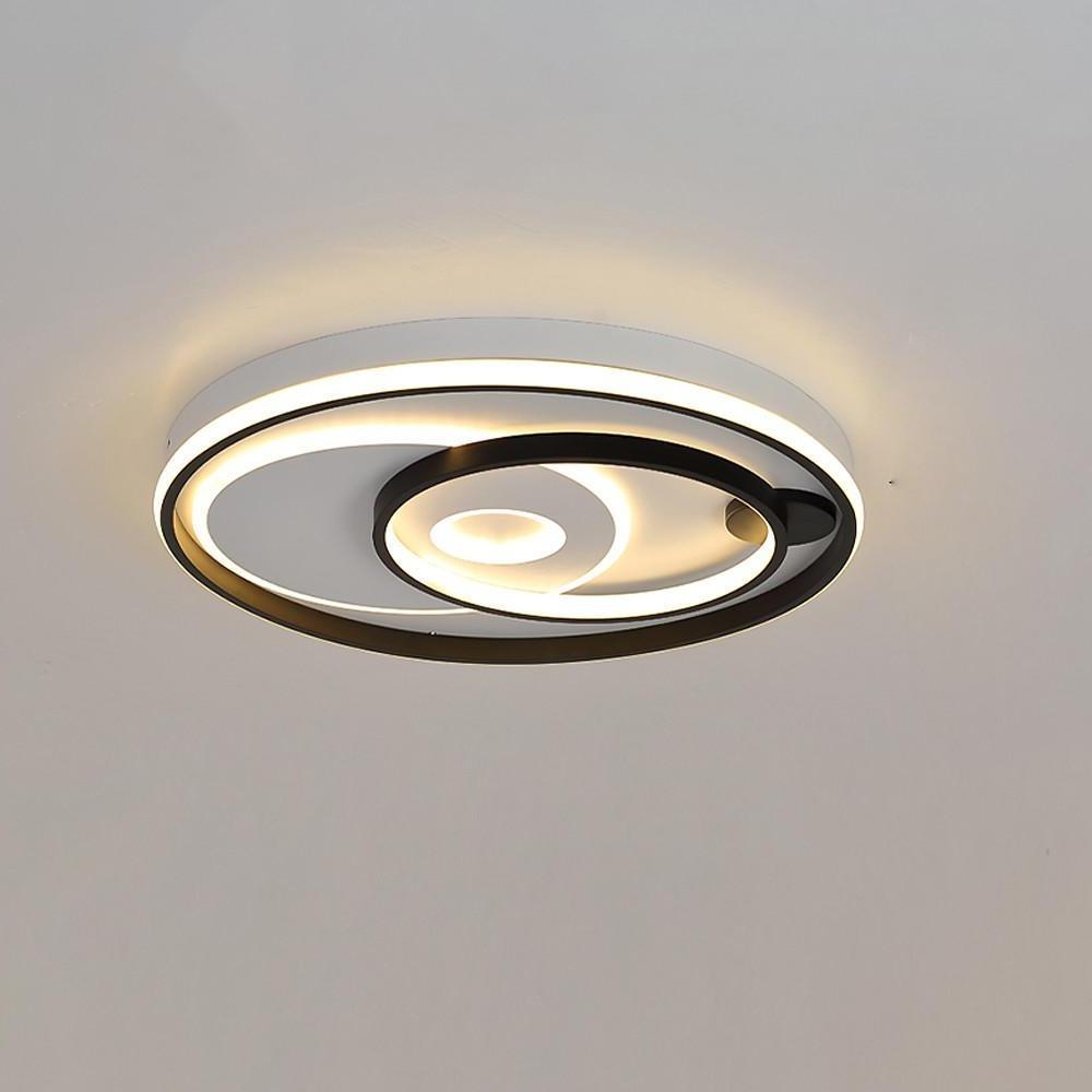 3 Circle Minimalist LED Flush Mount Ceiling Light for Bedroom, Kitchen, Living Room, and More