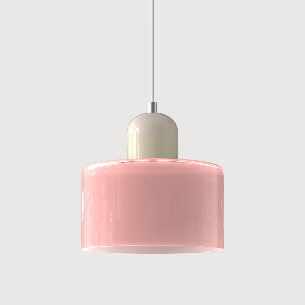 Pendant Light | Bauhaus-Inspired Glass Shade | Adjustable Hanging Length | Easy Assembly