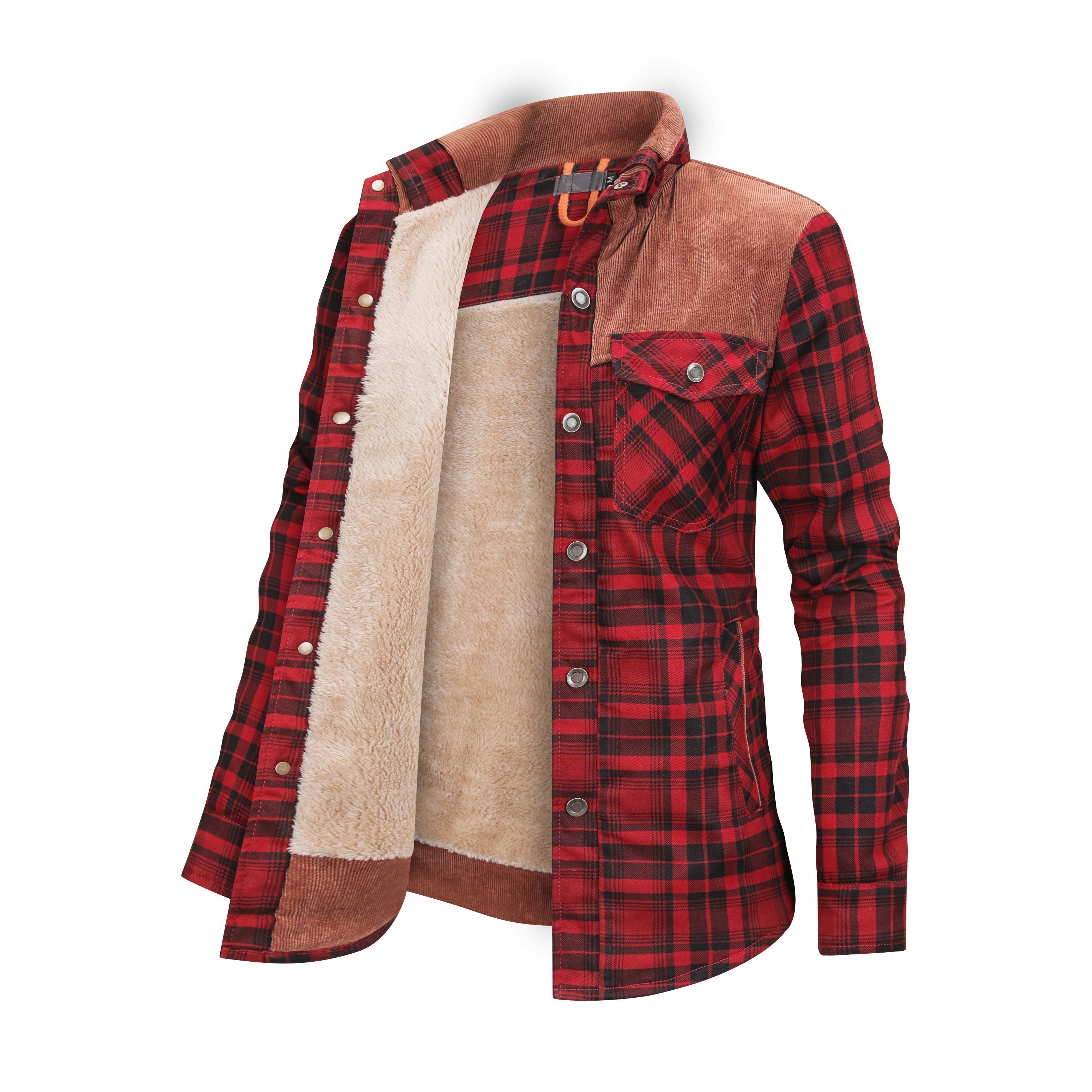 Men's Flannel Shirt | Insulated | Winter Warmth Retention | Fleece-Lined