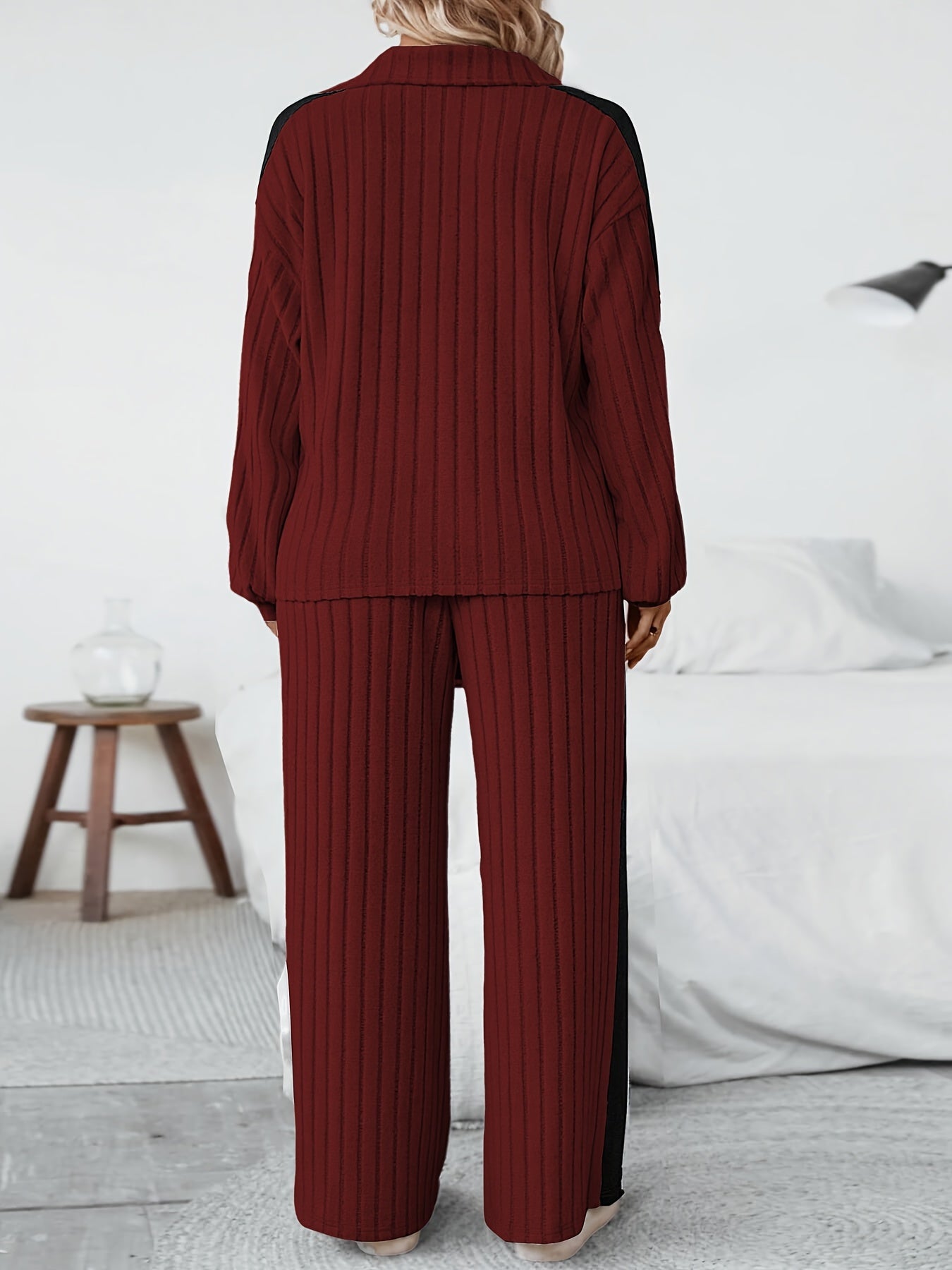 Plus Size Two-Piece Set | Stretchy Fit | Comfortable Everyday Wear | Polyester