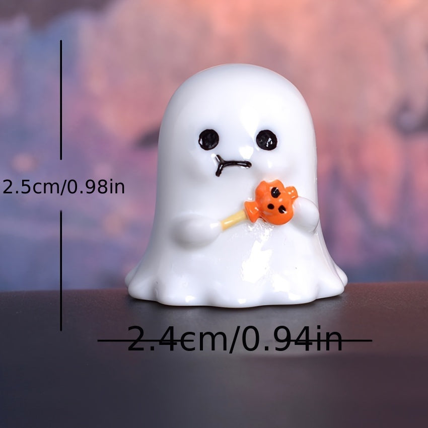 Mini Halloween Ghost and Pumpkin Ornaments for Spooky Seasonal Decor