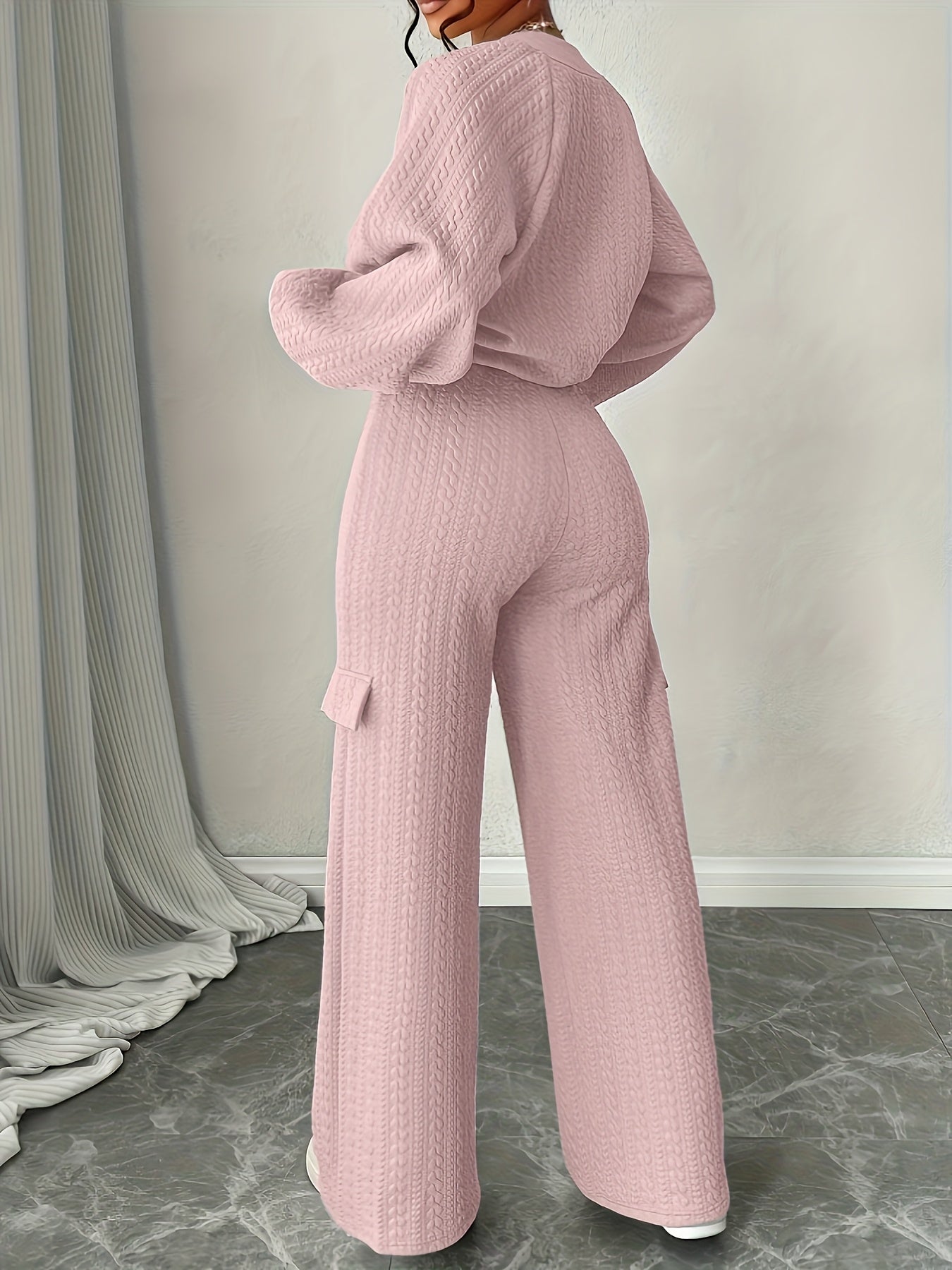 Women's Jacket and Pants Set | Stretchy Fit | Warm Fall Comfort | Polyester