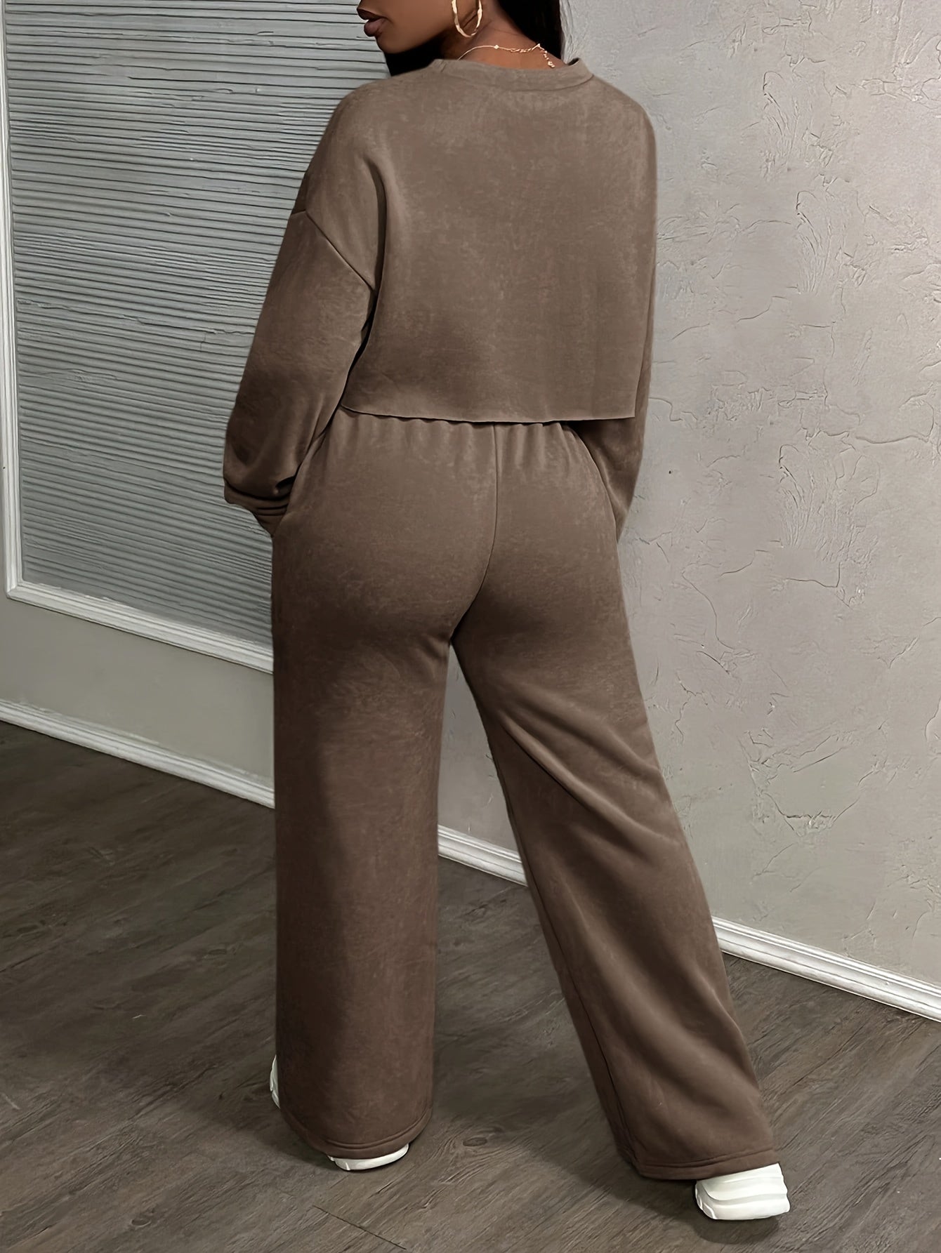 Women’s Sweatshirt Set | Oversized Fit | Comfortable Stretch Fabric | Polyester