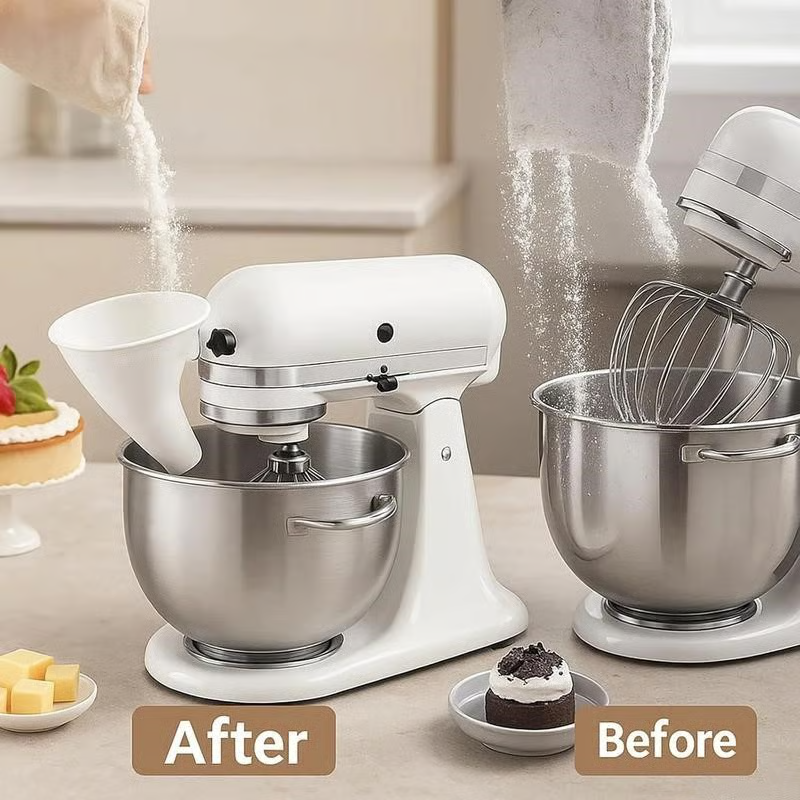 Kitchen Machine Flour Dispenser – Spill-Free Design