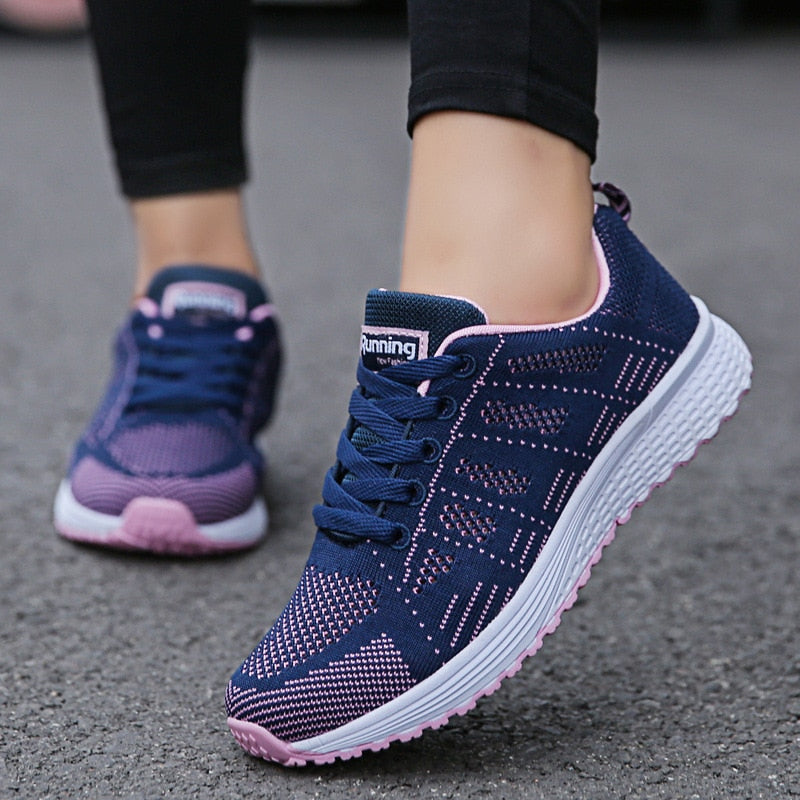 Women’s Orthopedic Sneakers | Gel Cushioning & Supportive Thick Sole | Breathable Knit Mesh | Adjustable Fit for Wide & Narrow Feet