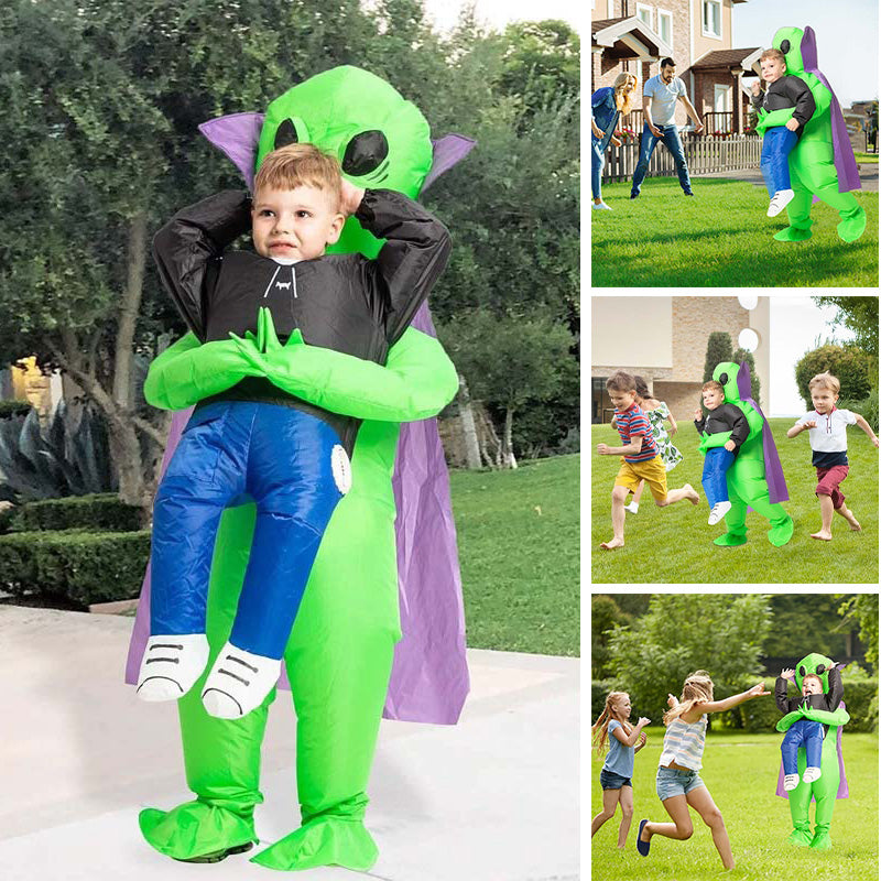 Inflatable Alien Costume with Crown Detail for Halloween Parties