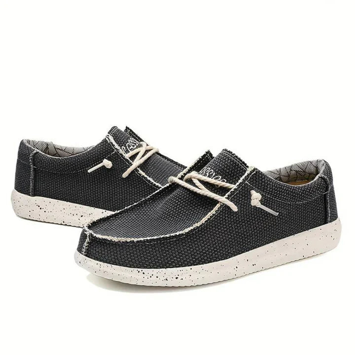 Men’s Slip-On Shoes | Breathable Knit Mesh Upper & Lace Closure | Durable Materials | Comfortable Fit for All-Day Wear