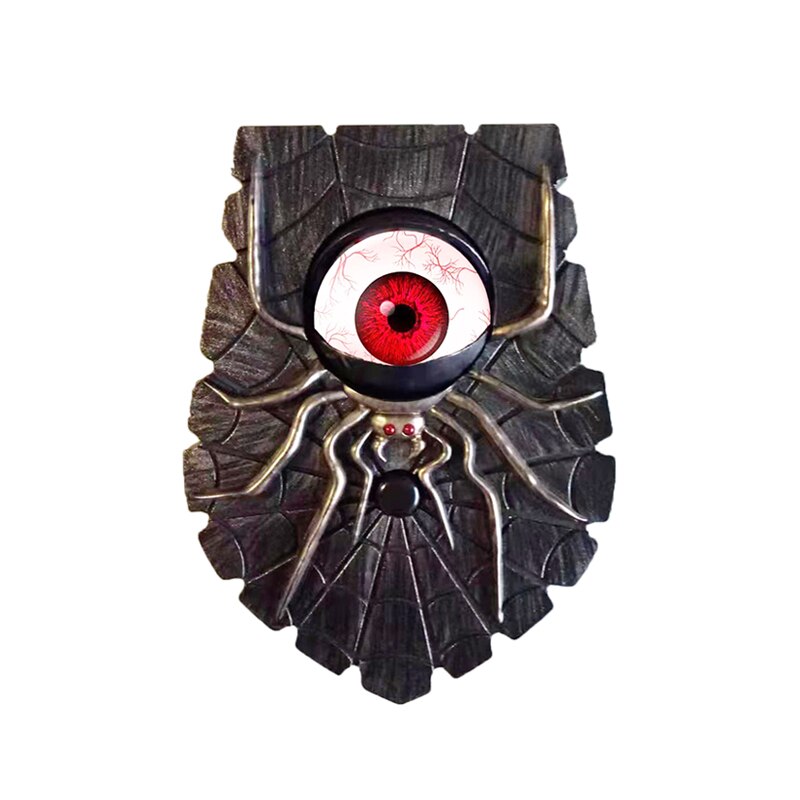 Halloween Animated Doorbell with Spooky Rotating Eyes and Sound Effects