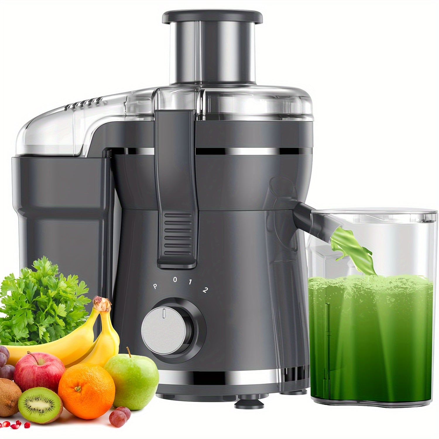 500W Fresh Press Juicer for Fruits & Vegetables – Effortless Cleanup