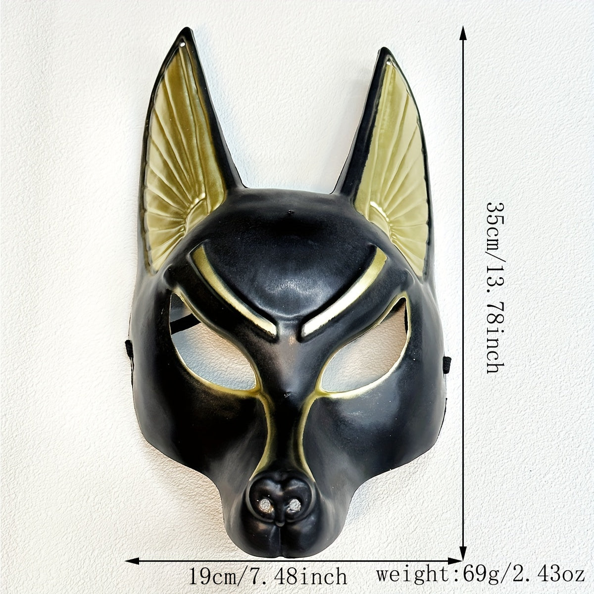 Halloween Egyptian Anubis God Mask Horror Costume Accessory