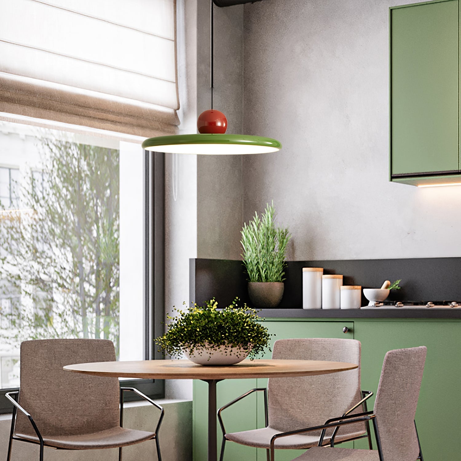 Circular LED Ring Pendant Light | Minimalist Glossy Design | Metal & Acrylic | Adjustable Hanging Height