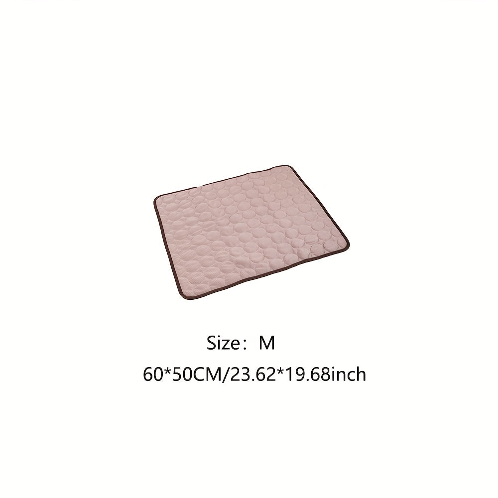 Cooling Mat for Dogs And Cats: Breathable, Washable Pet Bed with Polyester Fiber Filling, Ideal for Summer, Car Seat And Small House Covers, Dog Cooling Mat