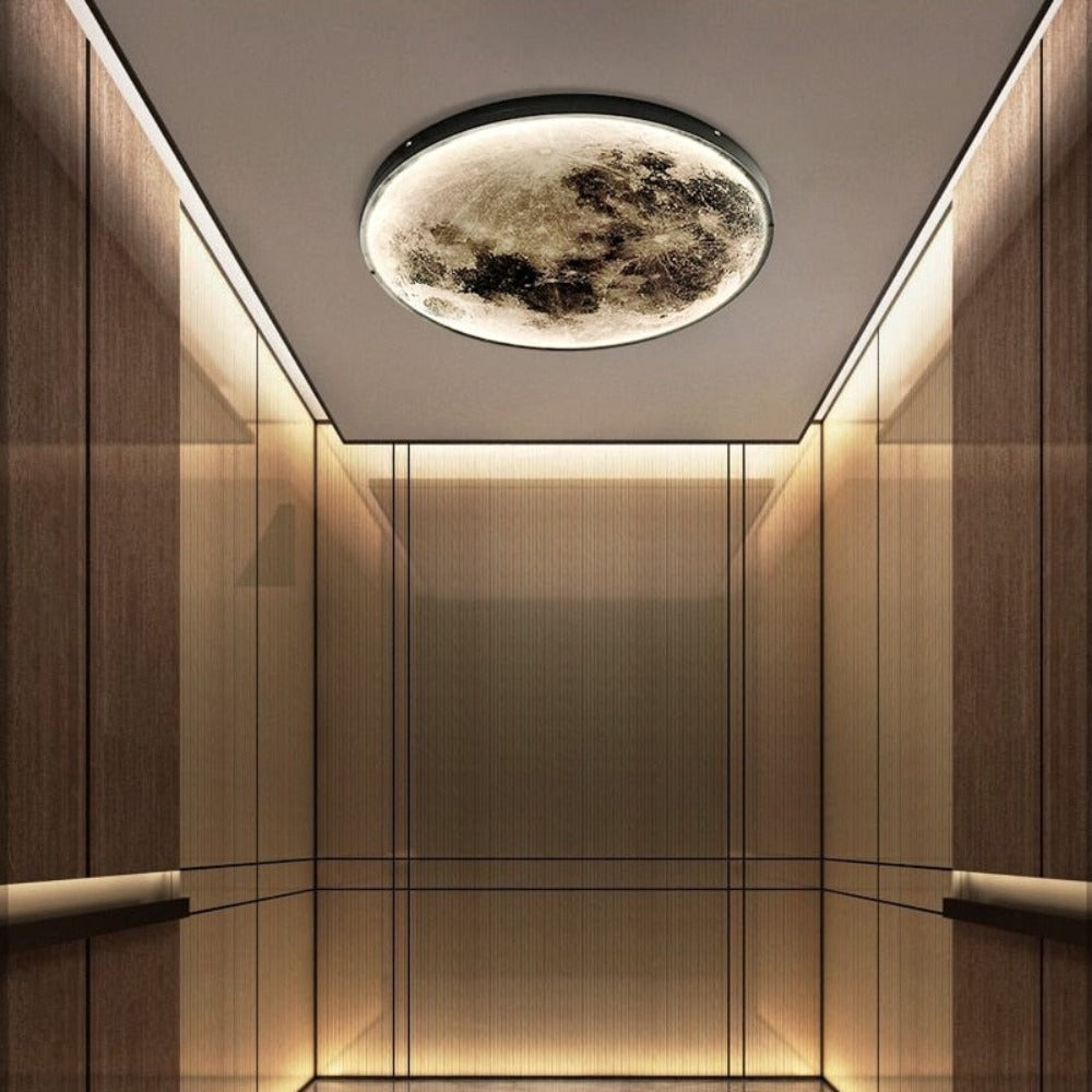 3D LED Moon or Earth Wall and Ceiling Light | Realistic Floating Design | Dimmable Brightness & Remote Control | Easy Installation