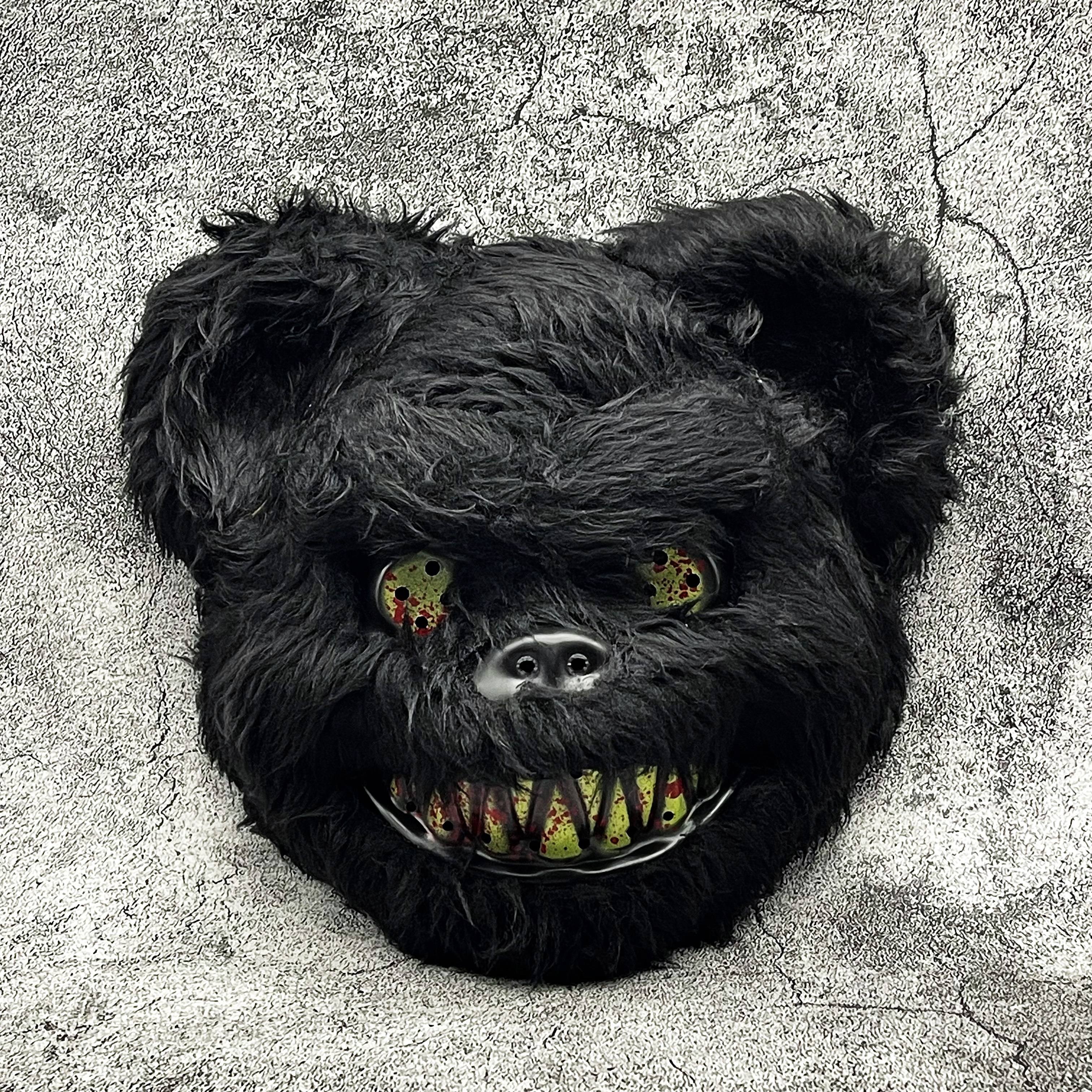 Blood-Splattered Animal Halloween Mask Lightweight Costume Accessory