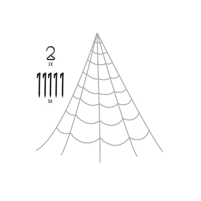Halloween Spider Web Hanging Light with Timer for Indoor & Outdoor Decor