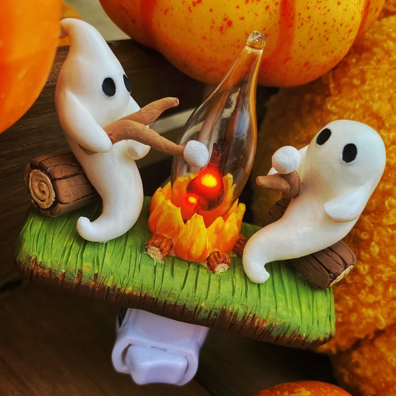 Halloween LED Flame Lamp with Realistic Flickering Campfire Effect
