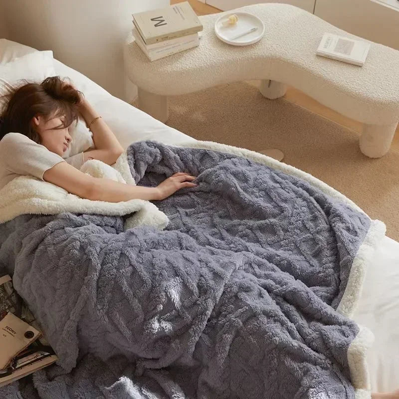 Winter Blanket | Double-Sided Warmth | Plush Softness & Durable | Lambswool