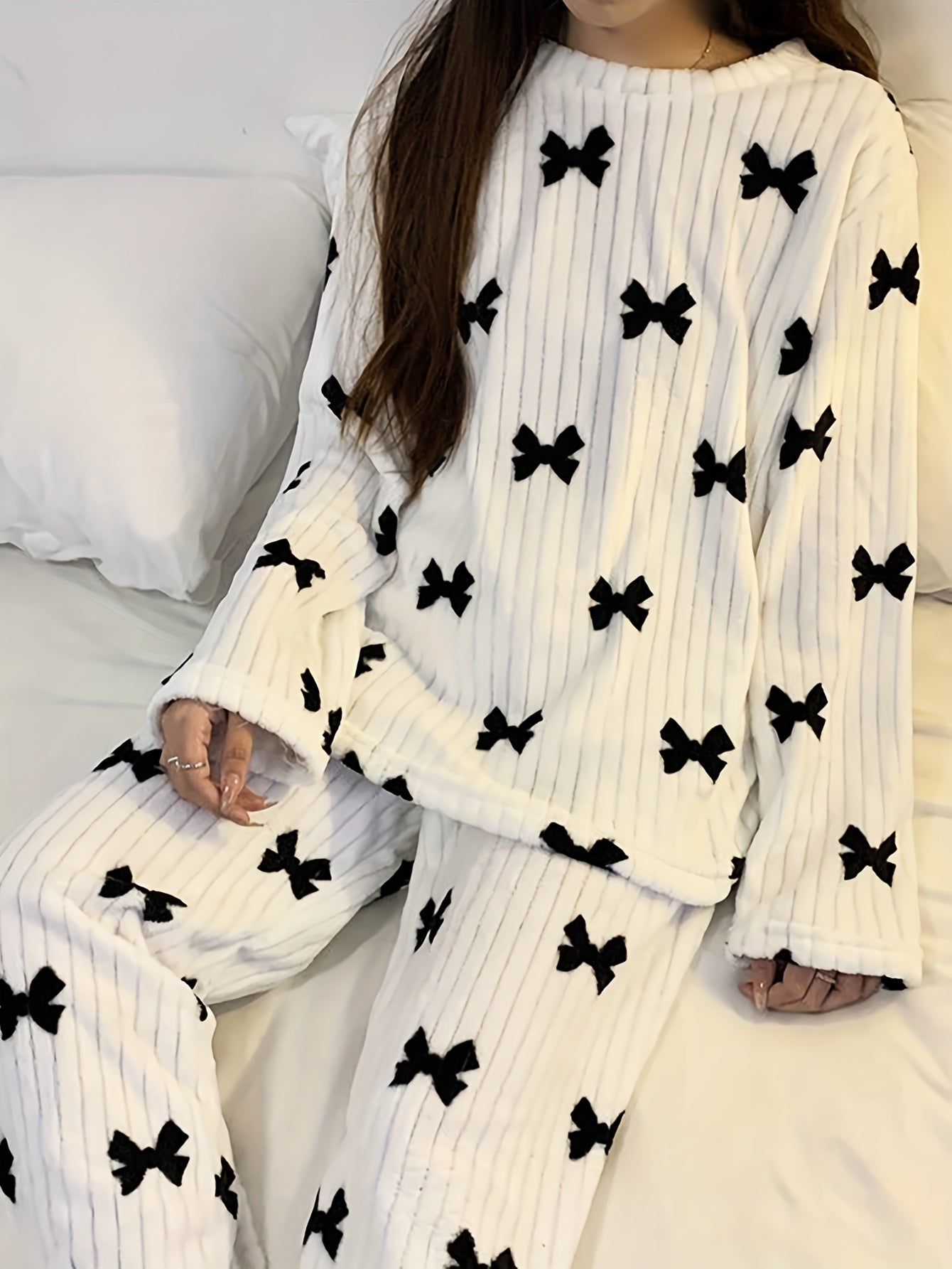Women's Pajama Set | Long Sleeve | Soft & Cozy Comfort | Polyester
