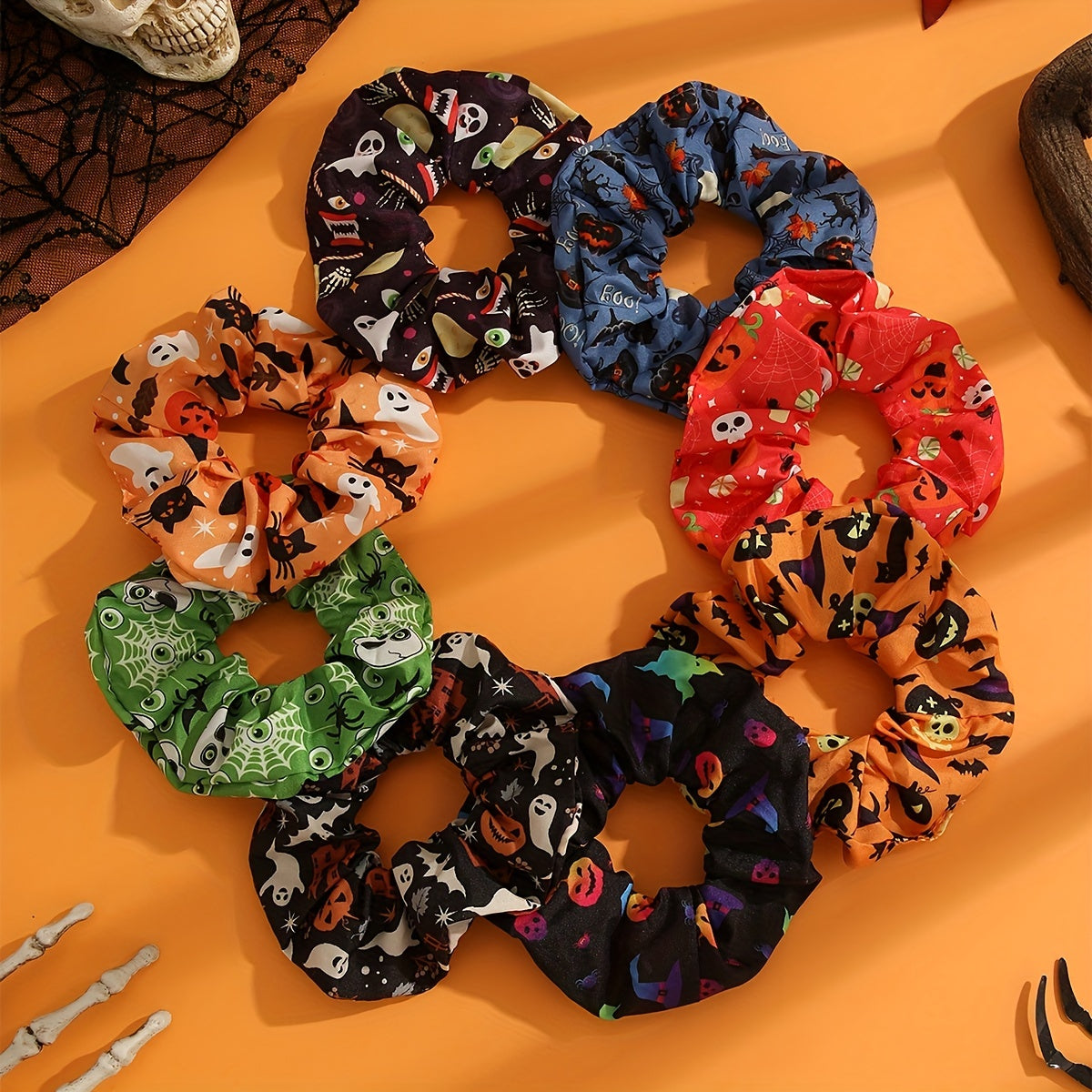 Vintage Fabric Hair Hoop Set Soft Comfortable Halloween Hair Accessories