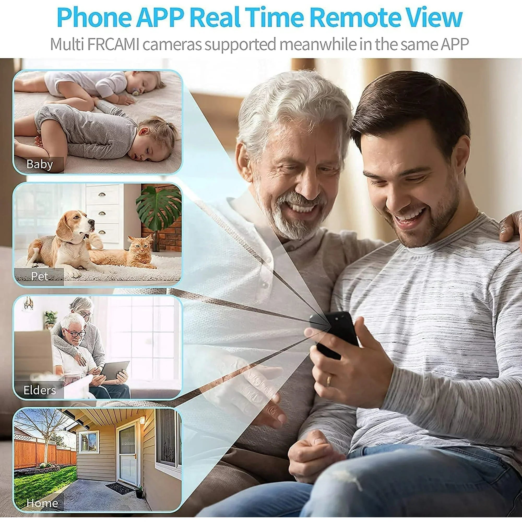 Compact Wireless Magnetic Camera with Live Audio and Video Streaming