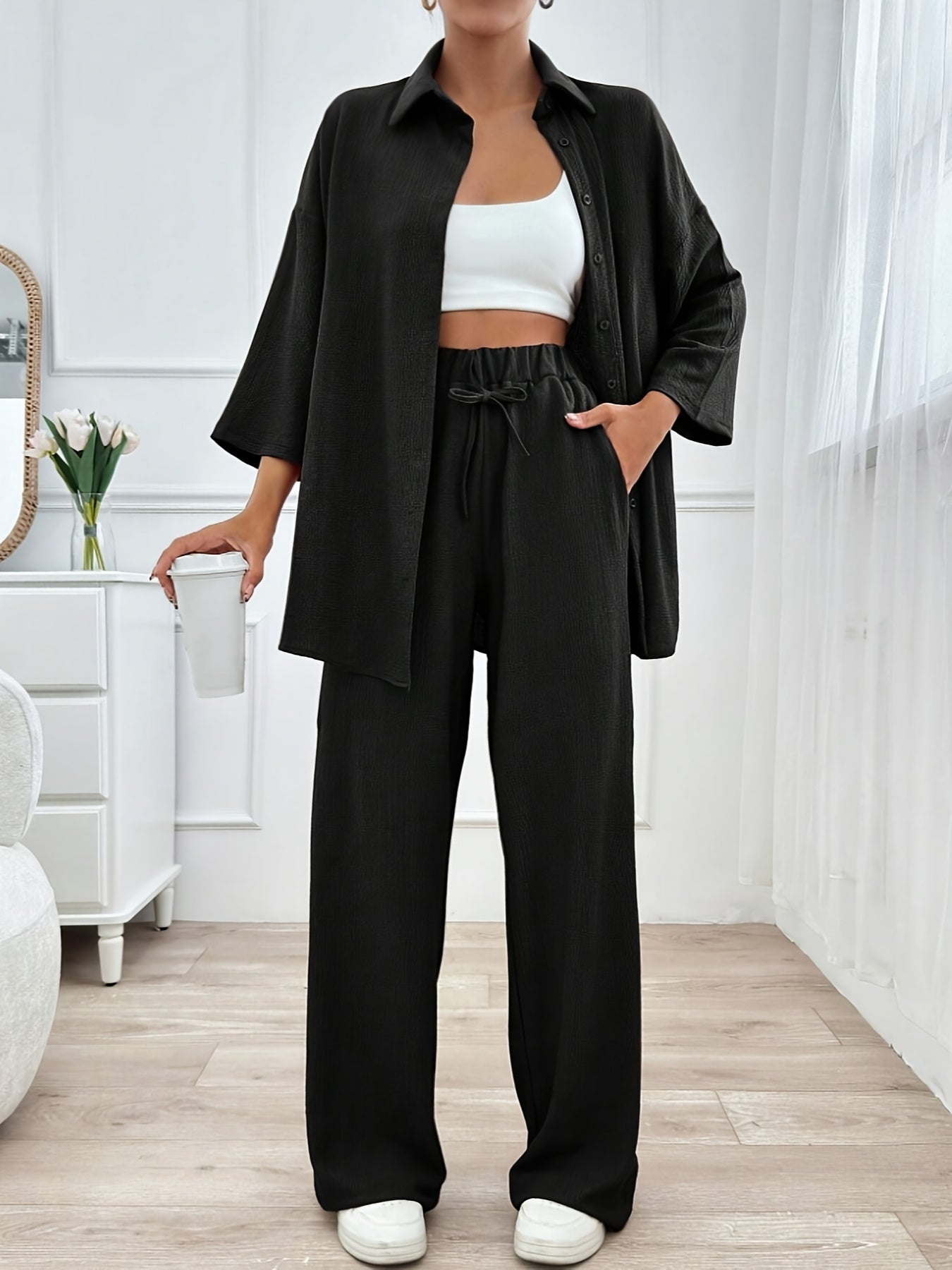 Loungewear Set | Loose Fit | All-Day Comfort | Polyester