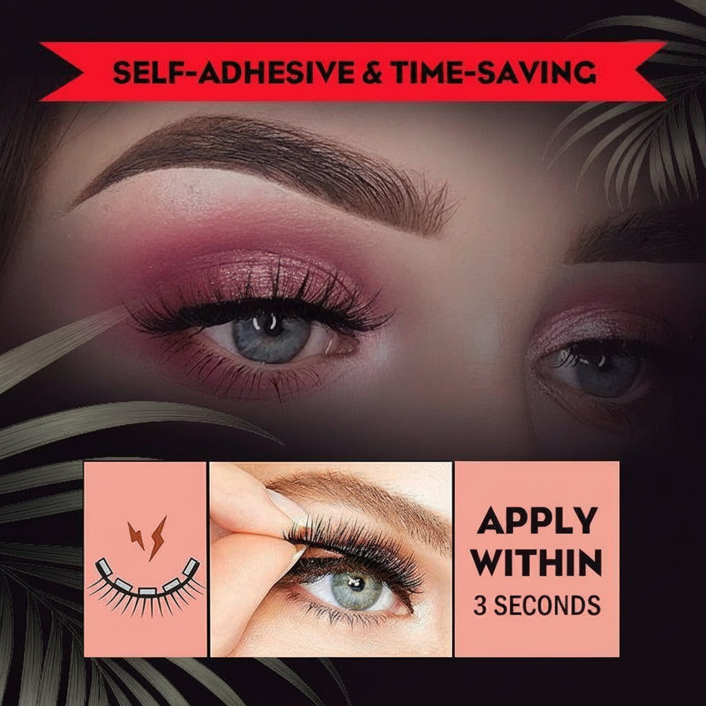 Instant Glamour: Reusable Self-Adhesive Eyelashes