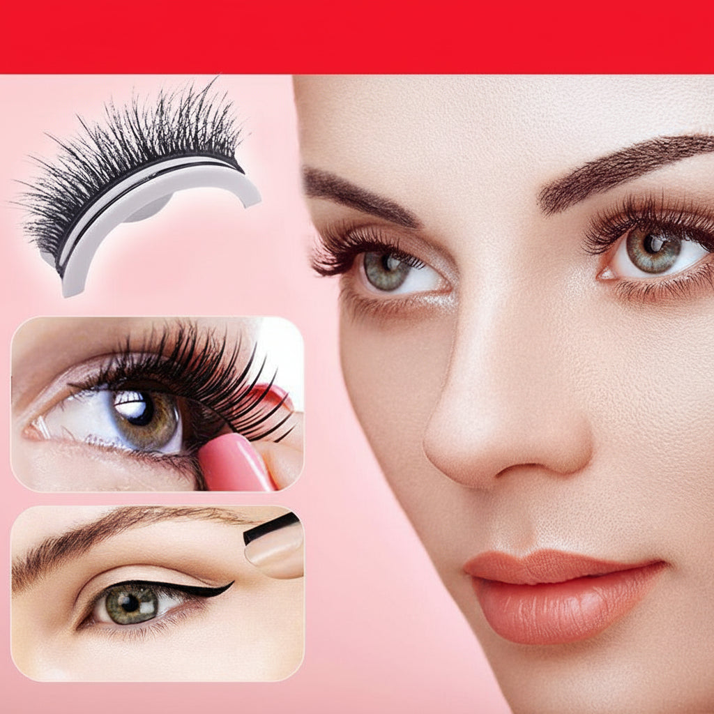 Instant Glamour: Reusable Self-Adhesive Eyelashes