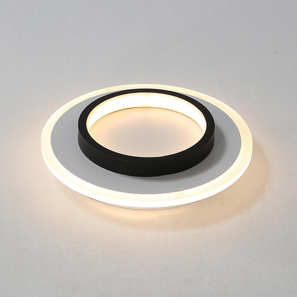 2-Light Modern LED Circular Flush Mount Ceiling Lights