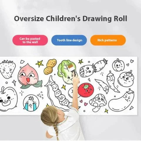Roll of Paper for Kids' Drawing Activities