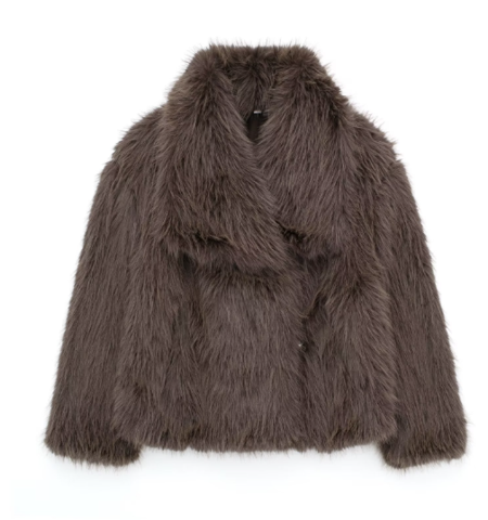 Women’s Faux Fur Jacket | Classic Silhouette & Soft Faux Fur | Versatile Warmth for Casual and Festive Wear