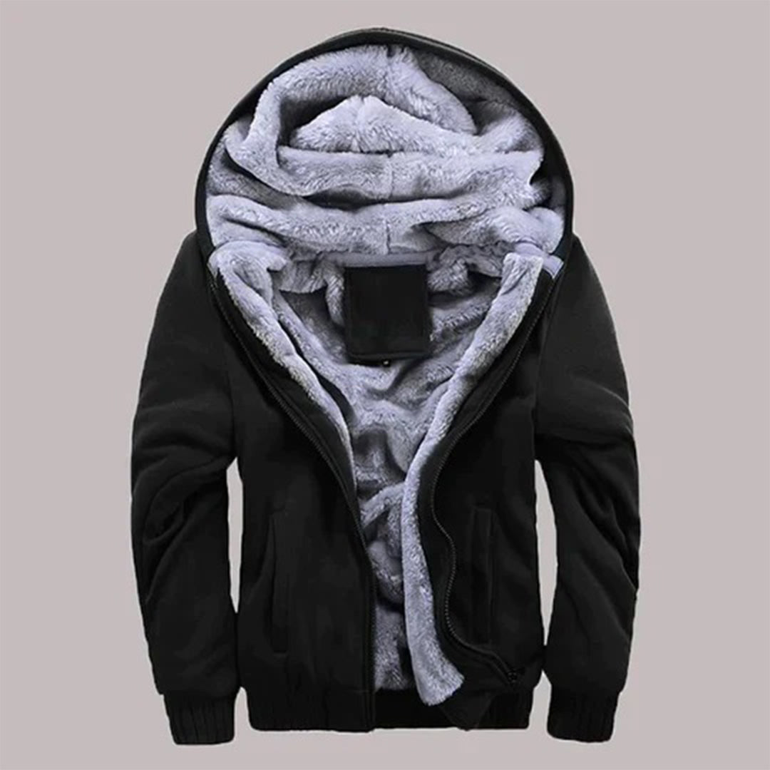 Men's Winter Jacket | Fleece Lined | Adjustable Hood and Pockets | Breathable