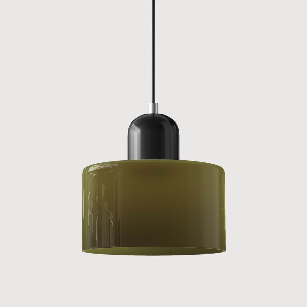 Pendant Light | Bauhaus-Inspired Glass Shade | Adjustable Hanging Length | Easy Assembly