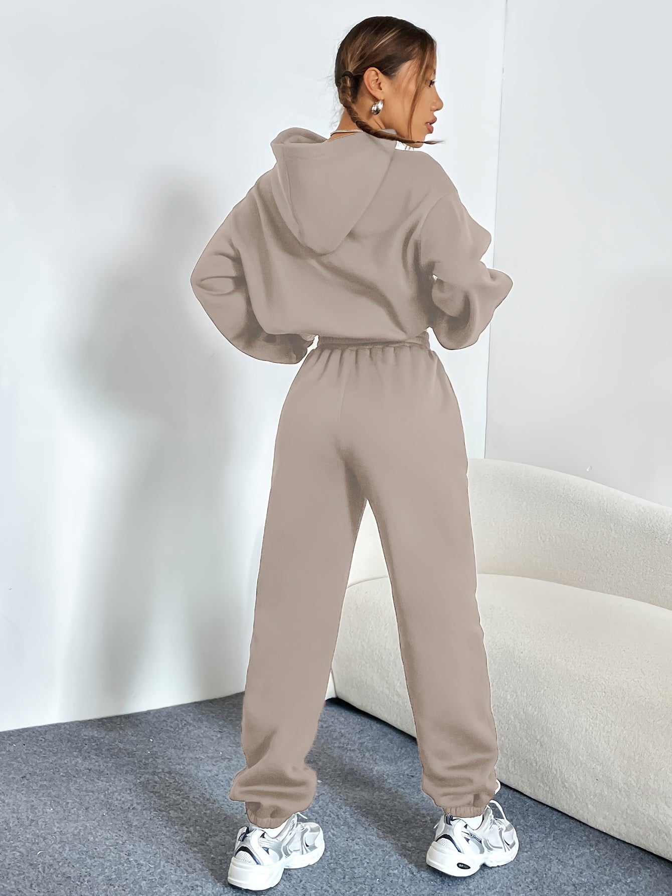 Hoodie and Jogger Set | Fleece-Lined | All-Day Warmth | Polyester