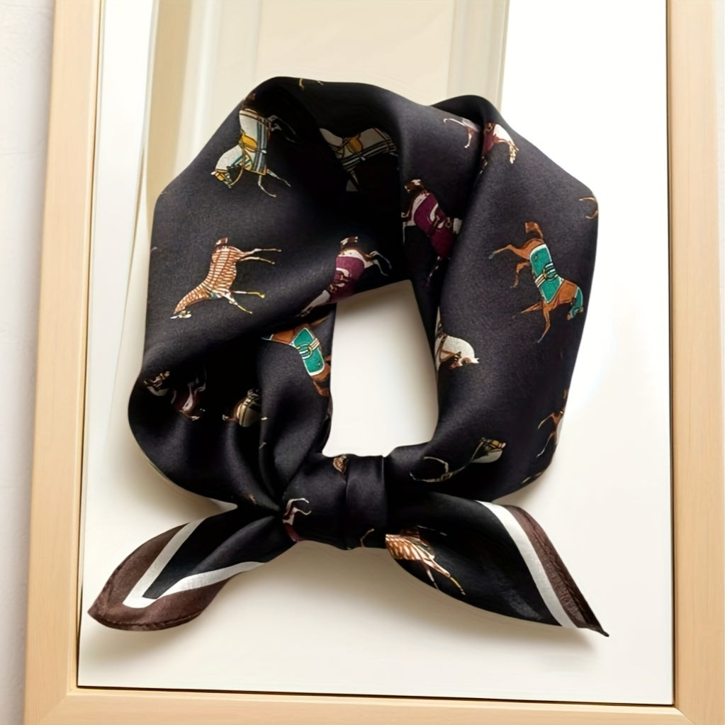 Silk Scarf | Animal Print | Lightweight & Breathable | Silk