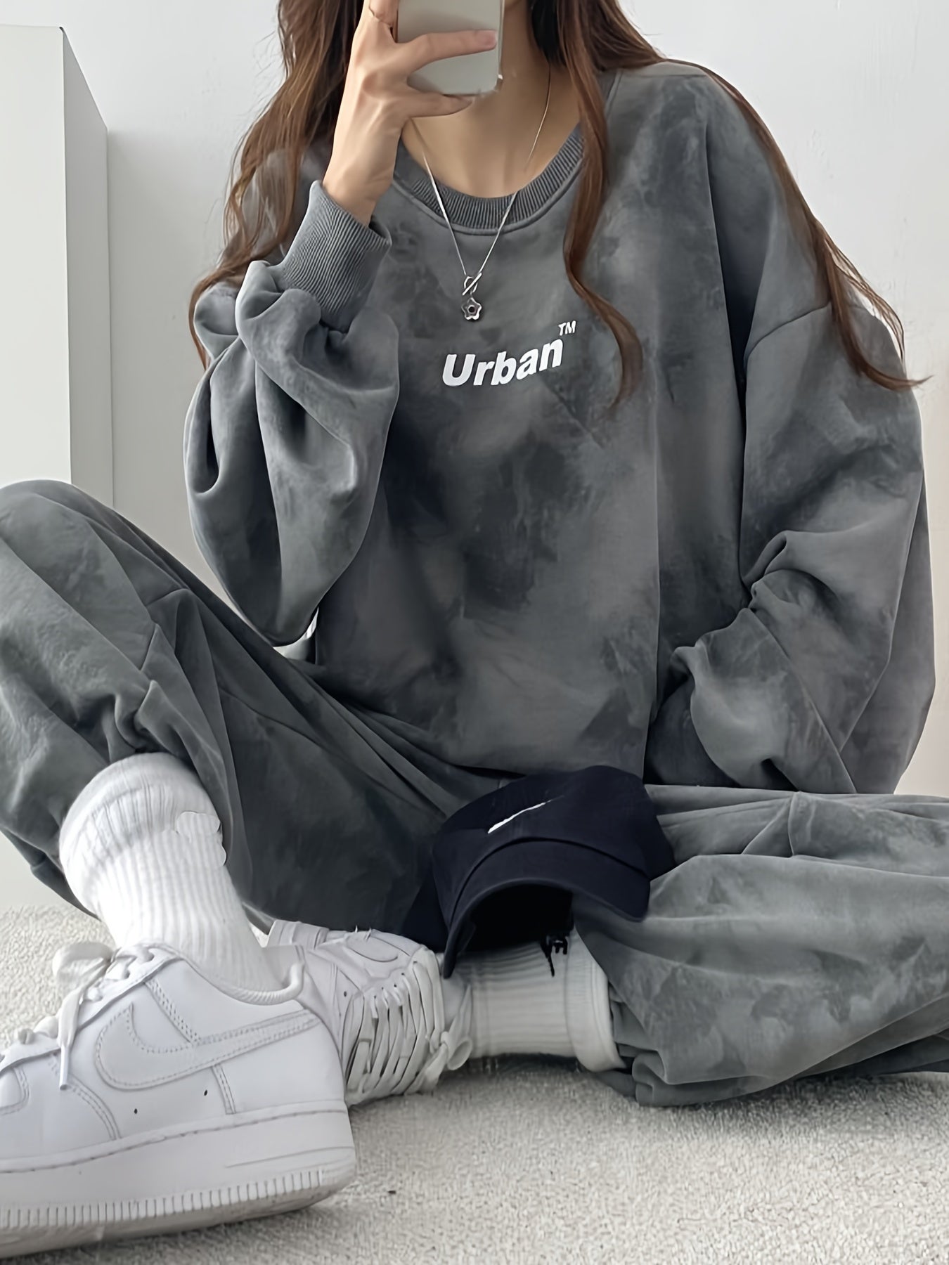 Plus-Size Lounge Set | Tie-Dye Print | Ultimate Comfort Fit | Polyester