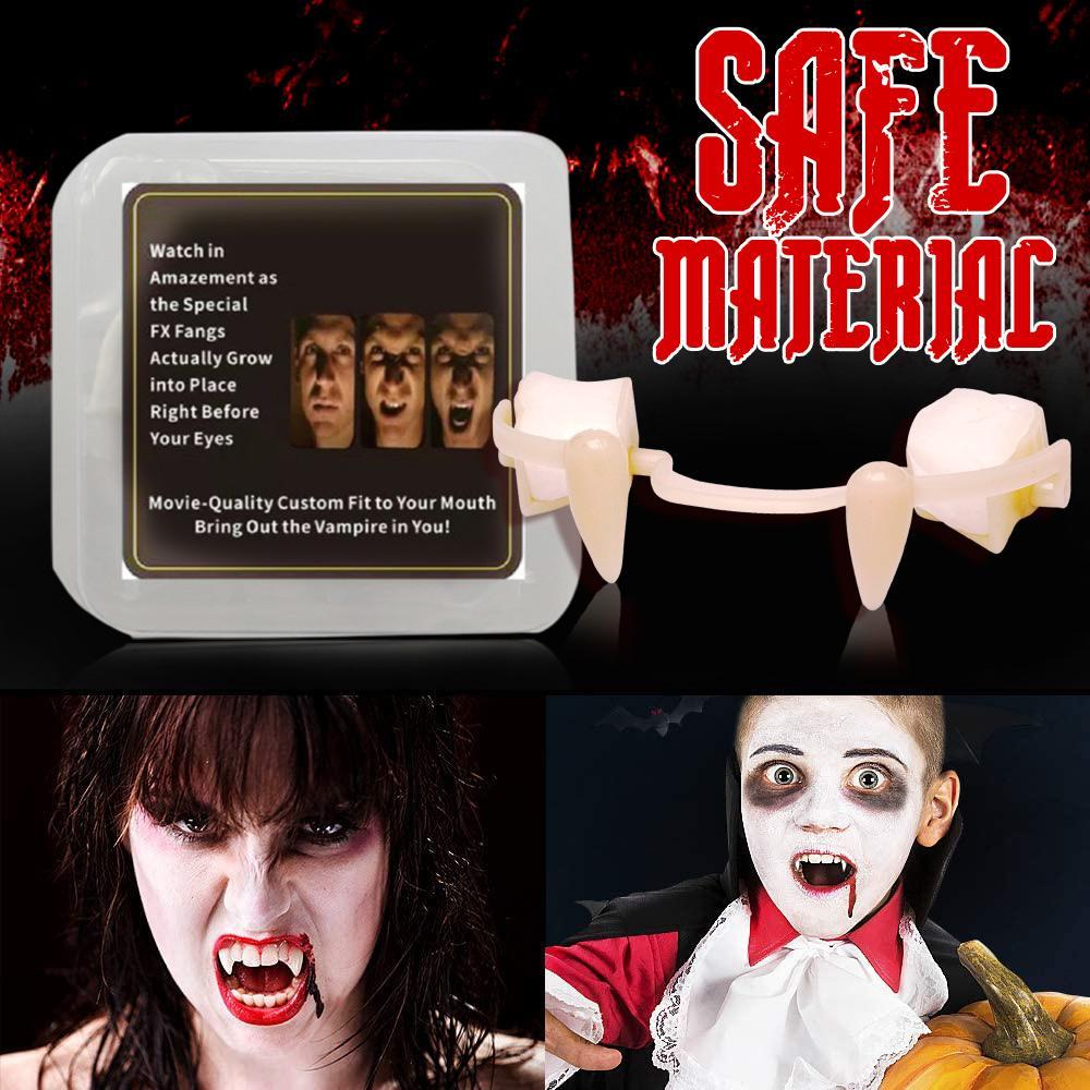 Retractable Halloween Vampire Fangs for Realistic Costume Look