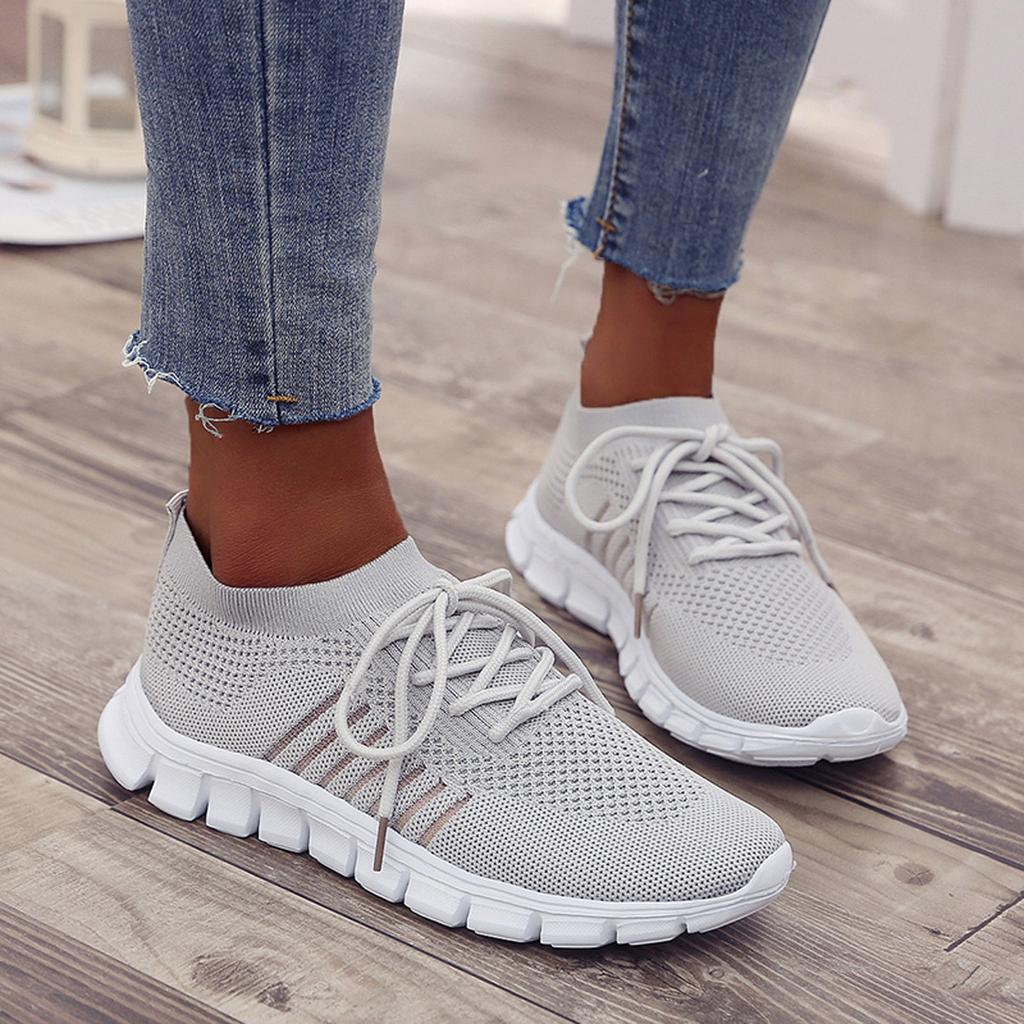Orthopedic Shoes for Women | Breathable Mesh Knit with Shock-Absorbing Gel Sole | 1.57 Inch Heel Height | Lightweight Comfort and Stability