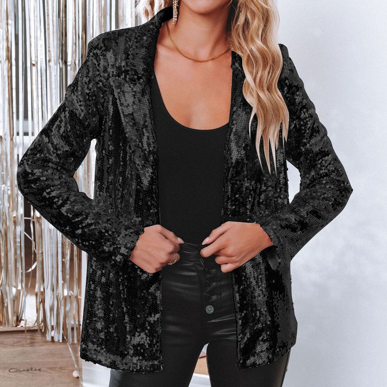 Women’s Sequin Blazer | Radiant Sequin Embellishment | High-Quality Fabric | Comfortable Fit