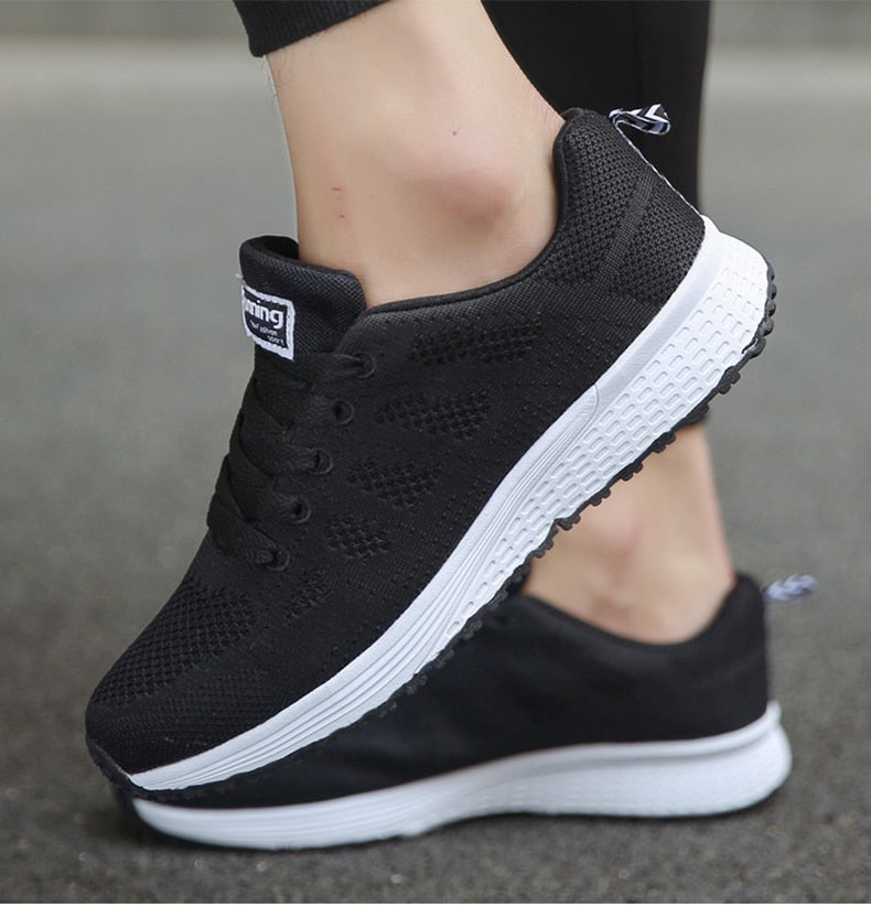 Women’s Orthopedic Sneakers | Gel Cushioning & Supportive Thick Sole | Breathable Knit Mesh | Adjustable Fit for Wide & Narrow Feet
