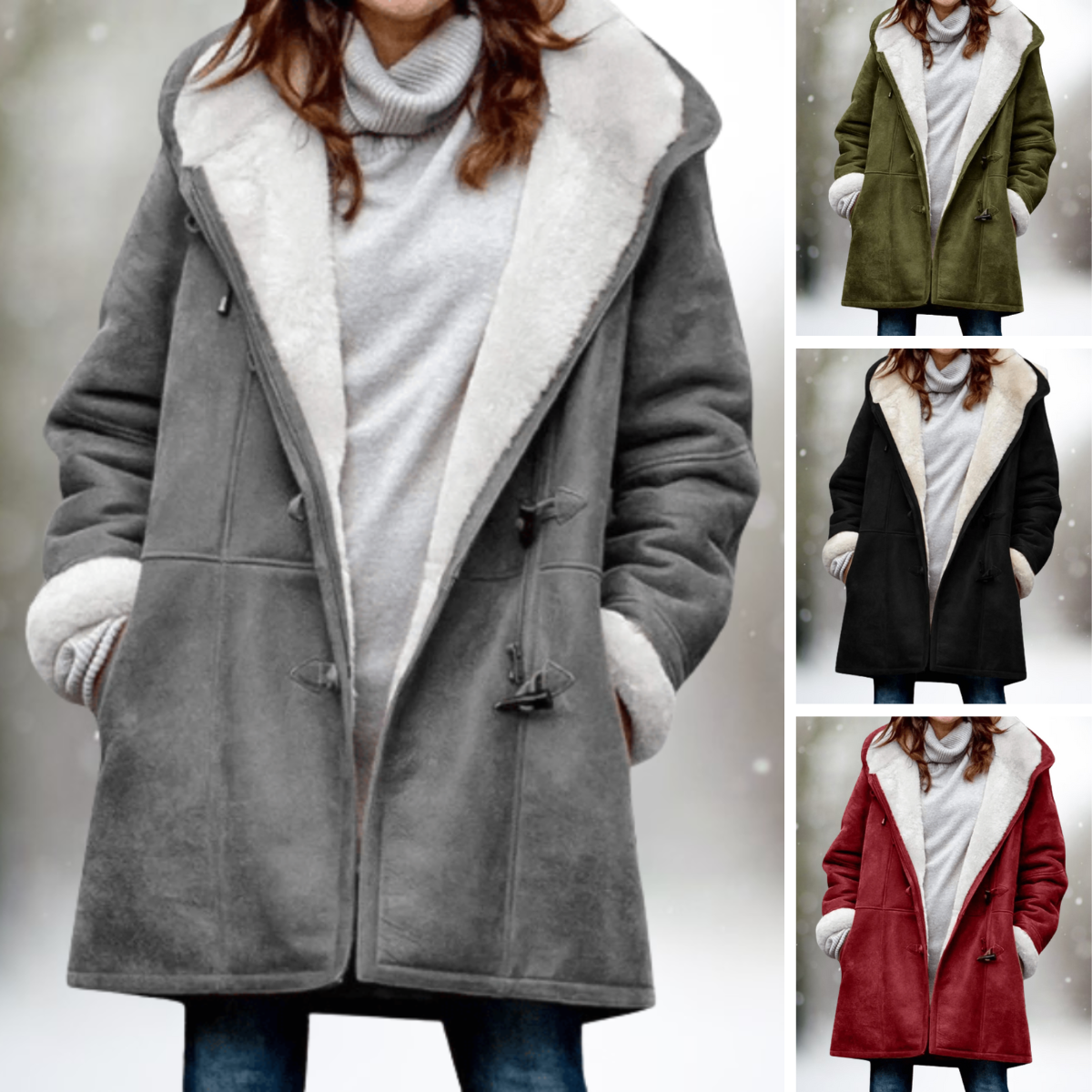 Hoodie Jacket | Mid-Length | Warm and Cozy | Cotton-Polyester