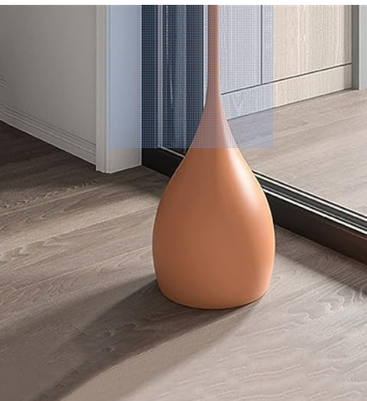 Round Metal Side Table | Pedestal Base & Antique Finish | 15.7 in Diameter | Minimalist Modern Design